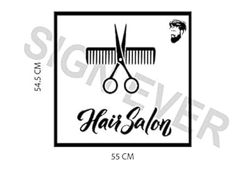 Sign Ever Vinyl Hair Salon Wall Stickers Shop Men Styling Wall
