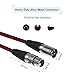 FURUI XLR Cable 6ft 2Pack Male to Female, Microphone XLR Cable 3 Pin Nylon Braided Balanced XLR Cable Mic DMX Cable Patch Cords with Oxygen-Free Copper Conductors