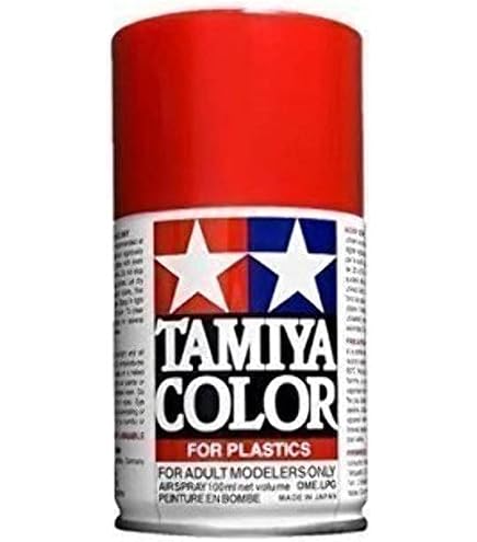 Amazon.com: Tamiya 85085 Spray Lacquer TS85 Bright Mica Red 3 oz