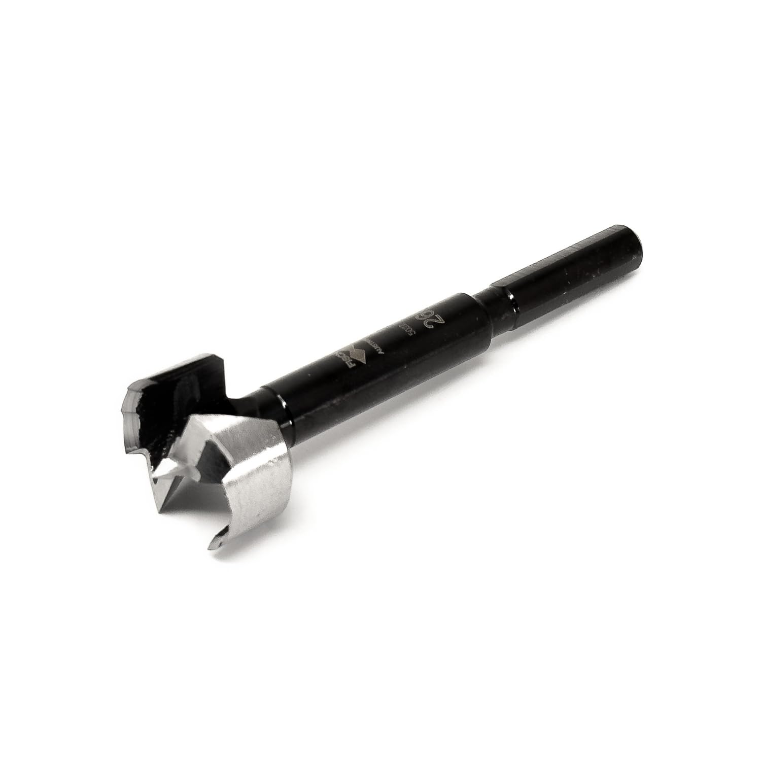 Black Shark Pro Forstner Drill Bit Diameter 26 mm Length 88 mm Shaft 8 mm with 3 Surfaces