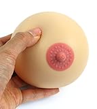 Hand Stress Reliever Ball by TISHAA, Fake Breast Squeeze Boob Ball,Hand Stress Ball