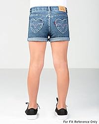 Levi's Girls' Denim Shorty Shorts