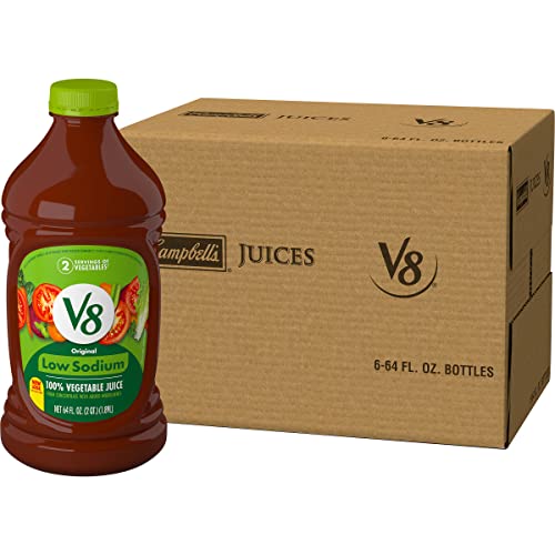 V8 Low Sodium Original 100 Vegetable Juice, Vegetable Blend with