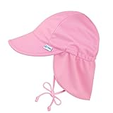 i play. Toddler Girl's Breatheasy Flap Sun Protection Hat Hat, Light Pink, 2T/4T