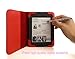 mCover RED iPearl Leather Cover Case for ALL-NEW Barnes and Noble 6-inch Nook Touch eBook reader