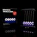 Fun Central LED Light Up Newtons Cradle Pendulum Balance Balls - Office Decoration