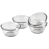 Anchor Hocking Glass 4-Piece 6 oz Custard Cup Set