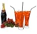 Arctic Lava Silicone and Stainless Steel Straw Set with 2 Cleaning Brushes in a Handy Storage Pouch. Fits 30oz Yeti / RTIC Style Tumblers