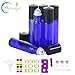 Mavogel 6,10ml Roller Bottles for Essential Oils - Cobalt Blue, Glass with Stainless Steel Roller Balls (3 Extra Roller Balls, 24 Pieces Labels, Opener, Funnel, Dropper, Brush Included)