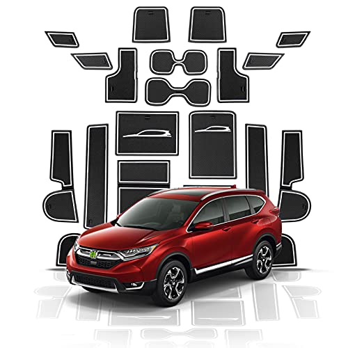 RUIYA H*onda CR-V 5 2018+ Anti-slip matten rubberen mat auto interieur middenconsole van hoogwaardig latex, wasbaar (wit… - Afbeelding 6
