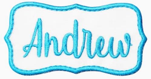 Mixed Media - Name Patch Iron-on or Sew-on Applique Embroidered Patch for Uniform, Backpack, Christmas Stocking, Easter Basket, Wedding, School