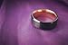 King Will Men 8mm Matte Brushed Black Tungsten Carbide Ring 18K Rose Gold Plated Comfort Fit Wedding Band