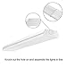 AntLux 72W LED Wraparound Light 4FT LED Office Lights Ceiling, 8600 Lumens, 4000K Neutral White, 4 Foot Flush Mount Wrap Lighting Fixture for Garage Workshop, Fluorescent Light Replacement