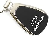 Chevrolet Chevy Impala Black Teardrop Key Fob Authentic Logo Key Chain Key Ring Keychain Lanyard