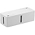 BUFFALO ケーブルボックス 電源タップ&ケーブル収容 Lサイズ ホワイト BSTB01LWH