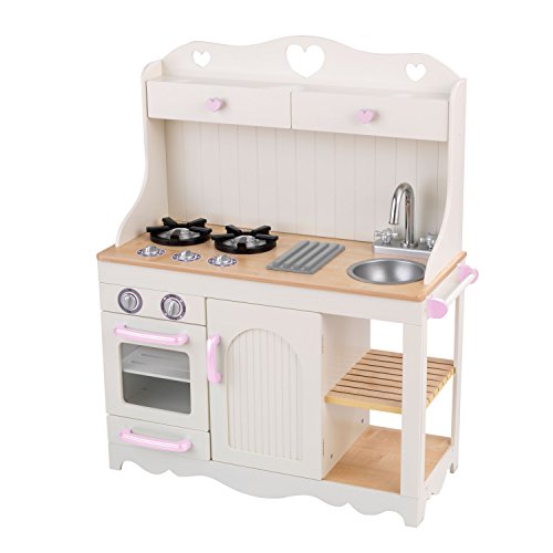 KidKraft 53151 Prairie Prärie-Spielküche aus Holz, Weiß – Bild 4