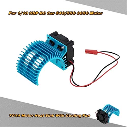 GOVOW-Tech 7014 Motor Heat Sink with Cooling Fan for 1/10 HSP RC Car 540/550 3650 Motor Thi