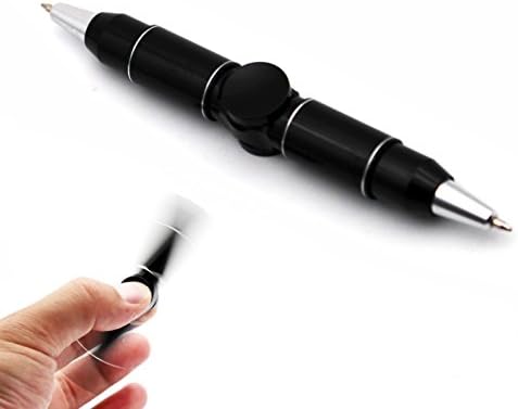 WaterLuu Fidget Pen Upgrade Fidget Pen,Spinning Pen,Thinking Pen,Stress Reducer,Pressure Reducer, Perfect For ADD,ADHD, Anxiety, Adult, Children, Students, Teachers, Office Guys (Black)