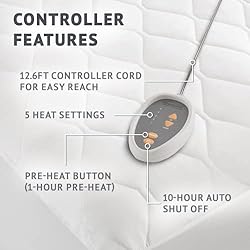 Beautyrest Cotton Blend Heated Mattress Pad Secure