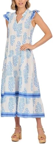 Mud Pie Women's Welton White Maxi Dress, Medium at Amazon Women's Clothing  store