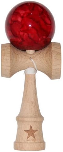 Jumbo Red Marble Super Kendama, Super Sticky, Japanese Wooden Toy, Free String, USA Seller by Super Kendama