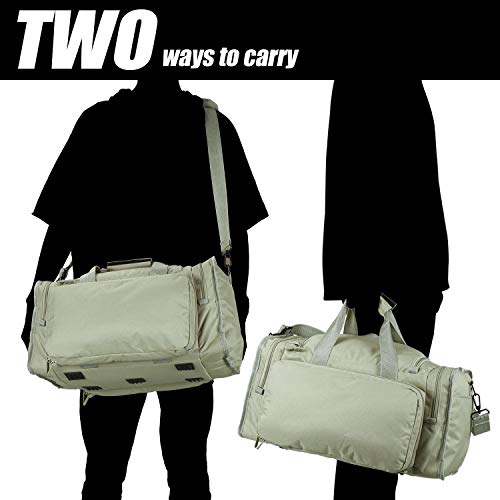 SoarOwl Tactical Gun Range Bag，Pistol Shooting Range Duffle Bag Gun