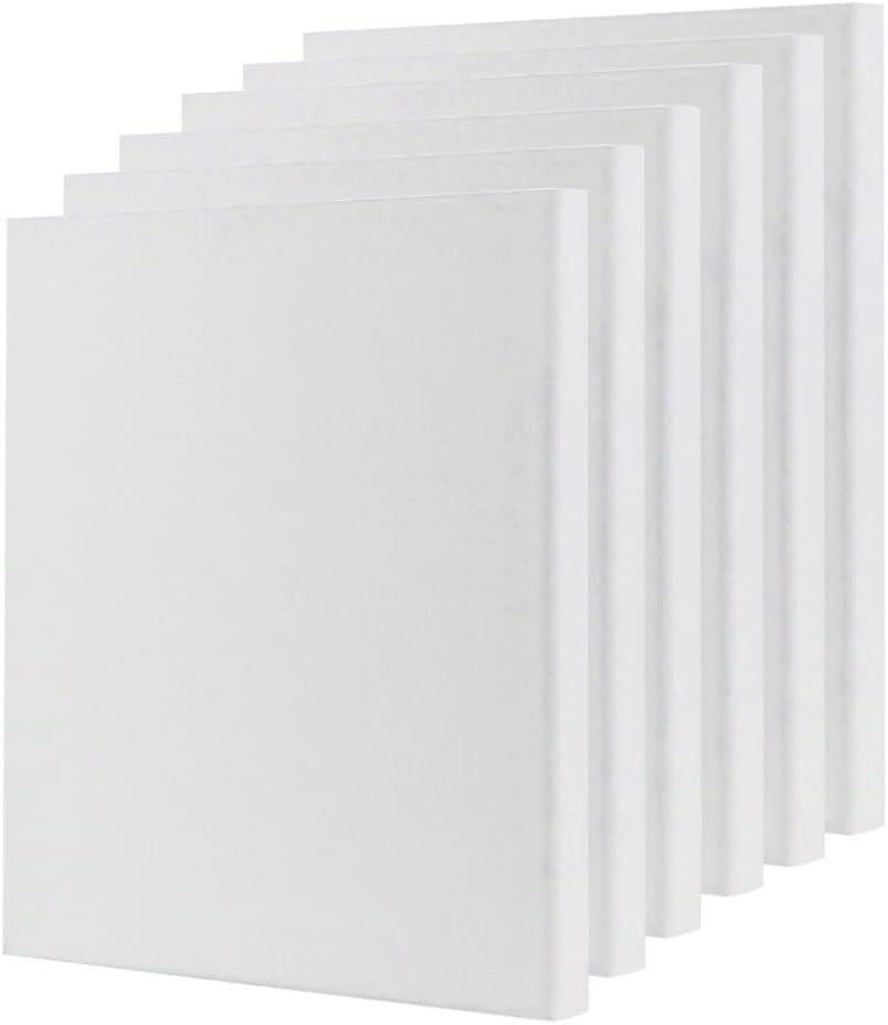 Holdfiturn 6Pcs Blank Canvas A3 30x40cm 100% Cotton Panels Board