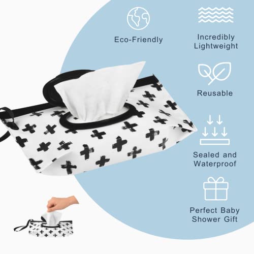 Portable Baby Wipes Dispenser Holder Set by Kiki Babies, Include 2