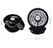 Allnice Mini USB Fan Desk Fan USB Powered Desktop Fan 360° Rotation 3 Speeds Table Fan Quiet Personal Fan with 7 Colors Night Light for Home Office Travel Bedroom (Black)