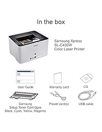 Samsung Electronics Impresora a color con wifi Xpress SL C430W XAA, reposición de  activada