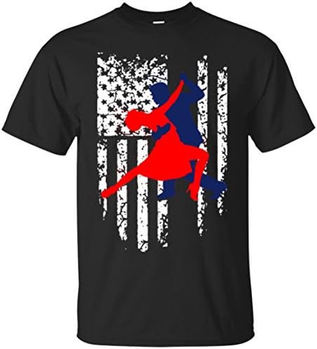 Dolphintee Dacing Tshirt For Men, Woman dace and US Flag