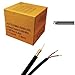500 ft. RG59 Siamese CCTV Combo Coaxial Cable Black - 20AWG RG59 + 18/2 18AWG Power