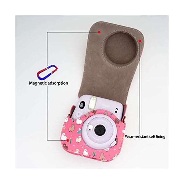 Yosuny Portable Case Kompatibel mit Fujifilm Instax Mini 11 Sofortbildkamera mit verstellbarem Gurt und… – Bild 7