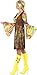 Smiffys Hippie Costume for Women – 60s Groovy Dress with Waistcoat & Headband, Retro Outfit for Halloween or Themed Parties