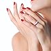 DoerDo Thin Silicone Wedding Ring Stackable Ring for Women, Affordable Rubber Wedding Bands for Active Style - 6 & 8 Rings Pack