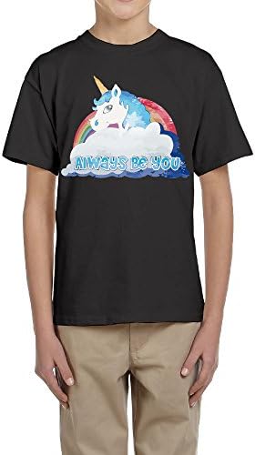 OBVC Faded Central Intelligence Unicorn Youth Tee Shirts S Black