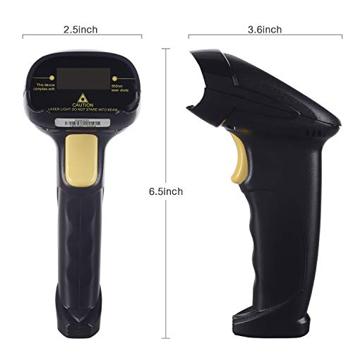 Esup USB Barcode Scanner 1D Handheld Automatic Laser Bar Code Scanner Reader