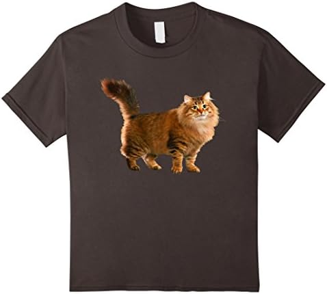 Kids Siberian Cat Shirt - I Love Siberian Cat T shirt 10 Asphalt