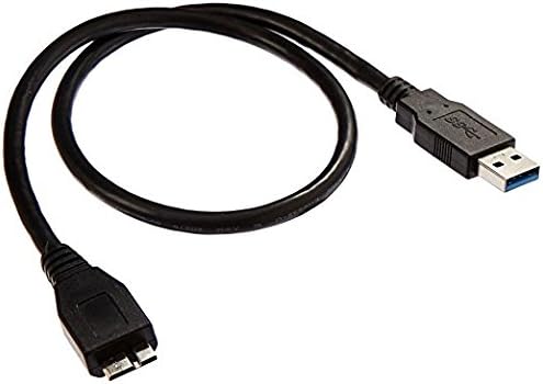 USB 3.0 Cable for Transcend StoreJet Portable Hard Drive by Dragon Trading, Black, 0.5 Meters - Image 3
