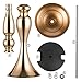 Sziqiqi Metallic Vase Centerpiece Stand 2Pcs for Wedding Table Centerpiece Flower Arrangement Tall Pillar Candle Holder, Gold 19.7in