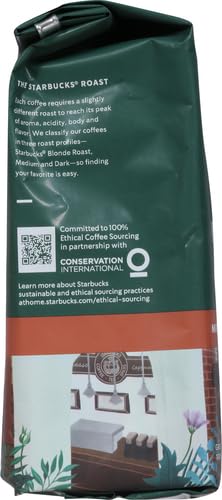 STARBUCKS GROUND COFFEE, MEDIUM ROAST COFFEE, PIKE PLACE ROAST, 100% ARABICA, 1 BAG (12 OZ)