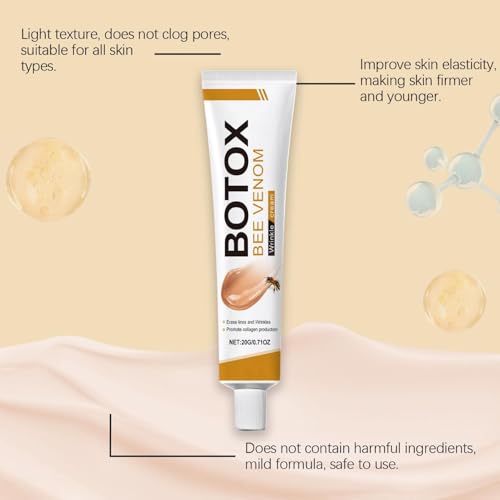 Bee Venom Skin Treatment Cream,2024 New Professional Bee Venom Repair Cream Gel,Bee Venom Wrinkle Removal Cream,Bee Venom Skin Firming Body Cream,All Skin Types,Natural Skin Care Treatment (A, 2PC)