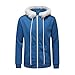 Ninstoke Unisex Sans Hoodie Blue With White Decoration Hoodie (M)