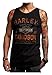 Harley-Davidson Men's Chrome Charger Sleeveless Muscle Shirt, Black 5500-HC74
