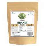 Just Jaivik 100% Organic Brahmi Powder Bacopa Monnieri- USDA Certified Organic, 227 GMS / 1/2 LB Pound / 08 Oz