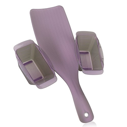 Segbeauty Detachable Balayage Highlights Board and Bowls for Hair Salon, Barber Hairdresser Hair Coloring Kit on Hair Dye Hair Highlighting Paddle for Ombre Hair Dye - Purple