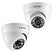 ZOSI 2.0MP 1080P HD 1920TVL Hybrid 4-in-1 TVI/CVI/AHD/960H CVBS Home Security CCTV Camera 24PCS IR-LEDs,80FT Night Vision Indoor Outdoor for 960H,720P,1080P,5MP,4K Analog Surveillance DVR (White)