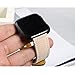 bayite Bands Compatible Fitbit Versa, Genuine Leather Wristband Accessories Replacement Fitness Strap for Versa Women Men, Beige