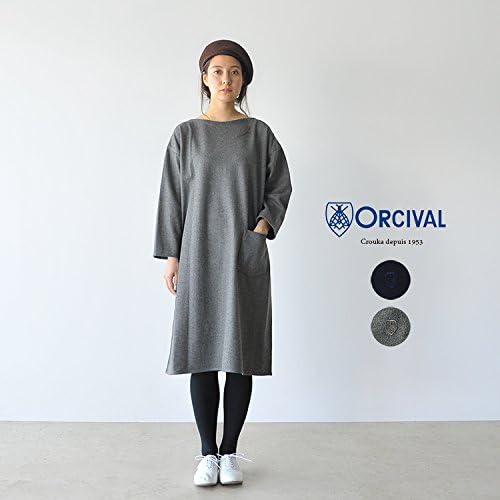 Amazon Co Jp オーシバル オーチバル Orcival ウール クロス 長袖ワンピース Rc 3587 1 M Charcoal 服 ファッション小物