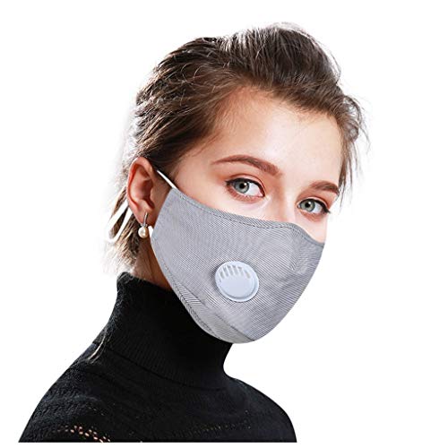 Wendeyipi 4PCS Face Bandanas Cotton with 8PCS F-i-lter Replaceable F-i-lters Dustproof Face Health Covering for Adults